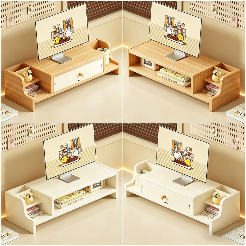 Computer Elevated Stand, Office Desk Laptop Support Stand, Desktop Monitor Screen Heightening Base, Storage Rack Computer Elevated Stand, Office Desk Laptop Support Stand, Desktop Monitor Screen Heightening Base, Storage Rack