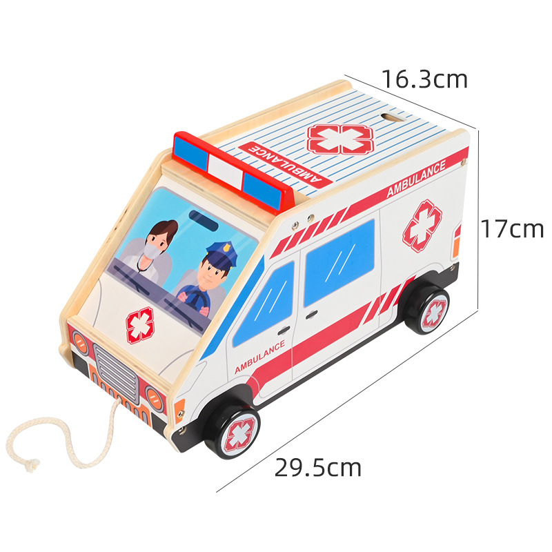 Juego de juguetes para médicos de madera para niños Juego de roles Ambulancia Juguetes médicos Muebles para el hogar Regalos de simulación Juguetes educativos