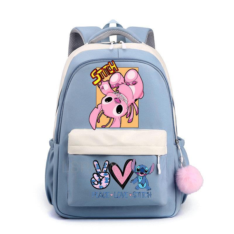 Stitch niños bolso de escuela mochila moda niños mochila de viaje lindo niño niña libro mochila