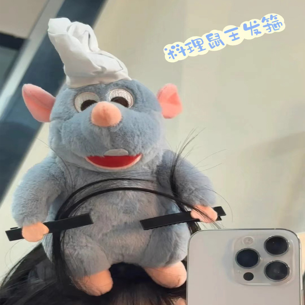 internet celebrity same style rattle hair band ugly stuff barrettes missing teeth cotton doll funny headband cute headwear