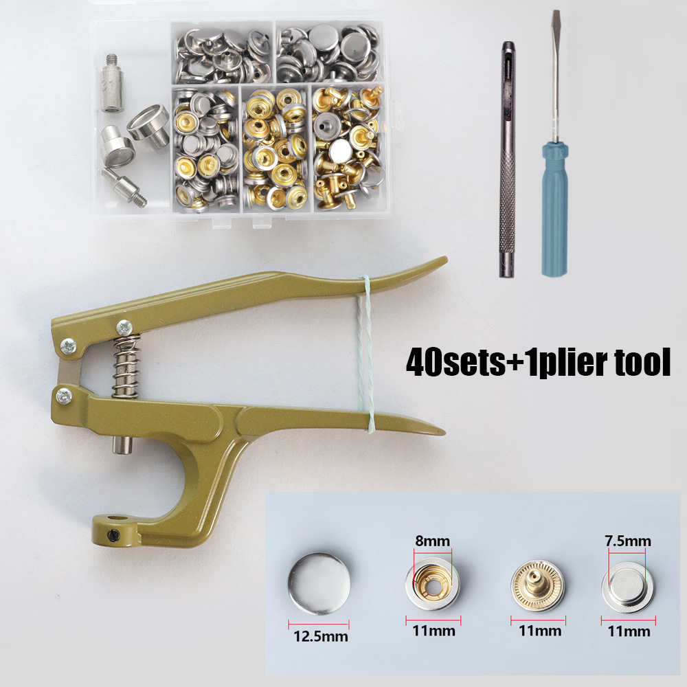 Venta caliente transfronteriza caja de metal hebilla a pantalla botón sin costura chaqueta de hebilla oculta plana botón de chaqueta de plumón botón