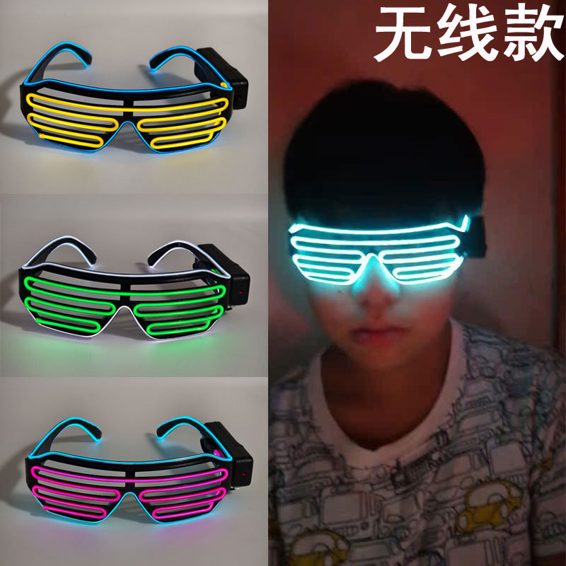 Obturas LED bar fiesta atmósfera apoyos gafas eléctricas el flash gafas gafas de bungee gafas