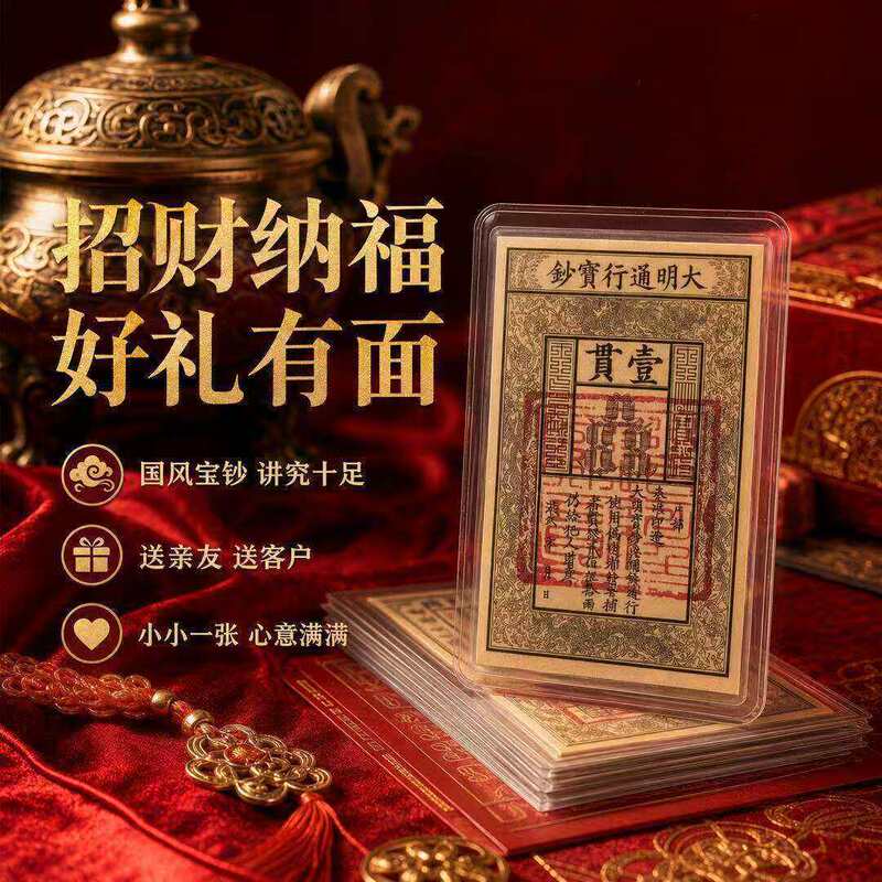 [Recommended by the Master] Taoist Money-Attracting and Good Fortune-Bringing Original Five Directions God of Wealth Money Card with Ancient Method of Making Red Clay Money Seals
