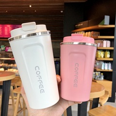 Factory Direct Supply Insulated Cup 304 Stainless Steel Coffee Cup Vacuum Office Cup Creative Outdoor Leisure Car Cup