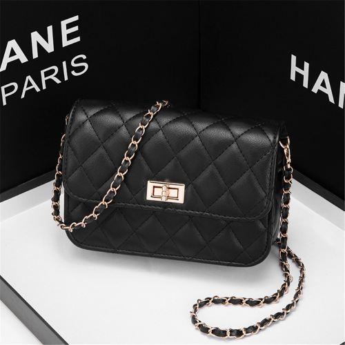 Japanese and Korean fashion small fragrance style ins new diamond chain bag small square bag versatile niche single shoulder crossbody women's bag