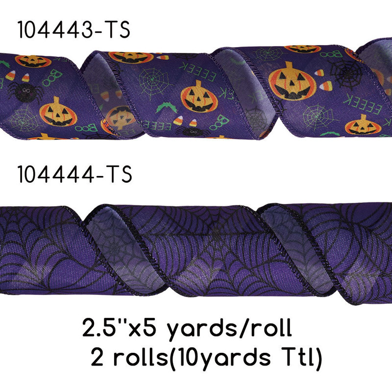 ハロウィンコックベルトハロウィンリボン DIY ハロウィンシーン装飾屋内と屋外の庭ハロウィン装飾リボン|undefined