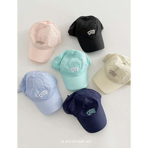 Summer thin and quick-drying outdoor travel peaked cap for women Korean style embroidered face-showing small sunshade and sun protection baseball cap for men trendy