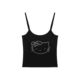 Sweet and Cool American Retro Kt Cat Hot Diamond Top Women's Summer New Hot Girl Slim-Fit Slimming Short Chest Pad Camisole