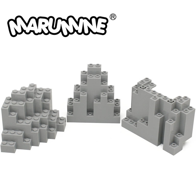 Small Particle Moc Building Blocks Are Compatible with Domestic Universal Building Scenes 23996 6082 6083 Rock Rockery 5 Pieces