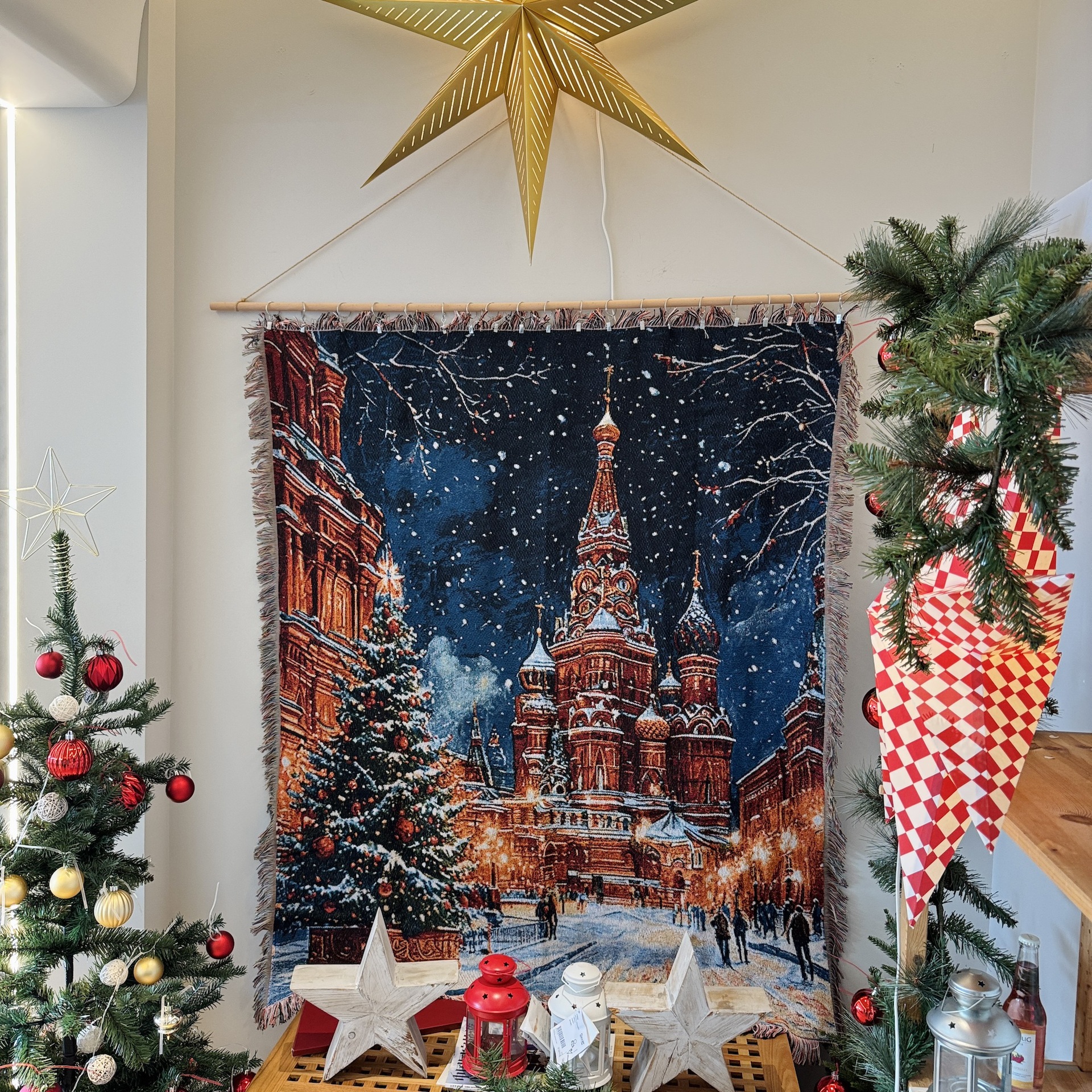 俄罗斯跨境OZON Merry Christmas 圣诞节装饰毯休闲毯