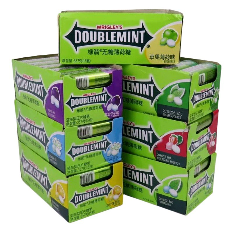 Бесплатная доставка Зеленая стрела железная коробка без сахара мятный оригинальный вкус 35 таблеток * 15 прохладных конфет с горлом закуска