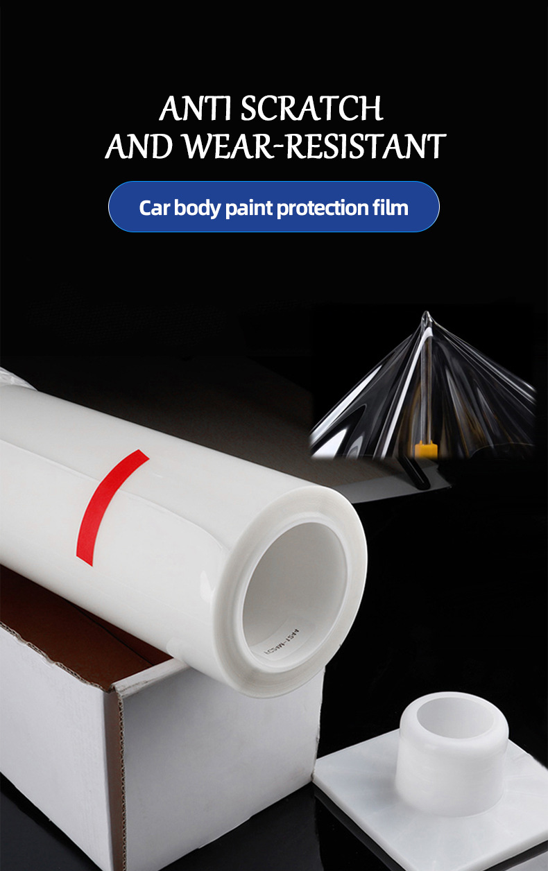 Cross-Border Wholesale Tpu Glossy Black Piano Black Car Paint Protective Film Ppf Bright Black Color Changing Car Clothing Polyethylene Lactide