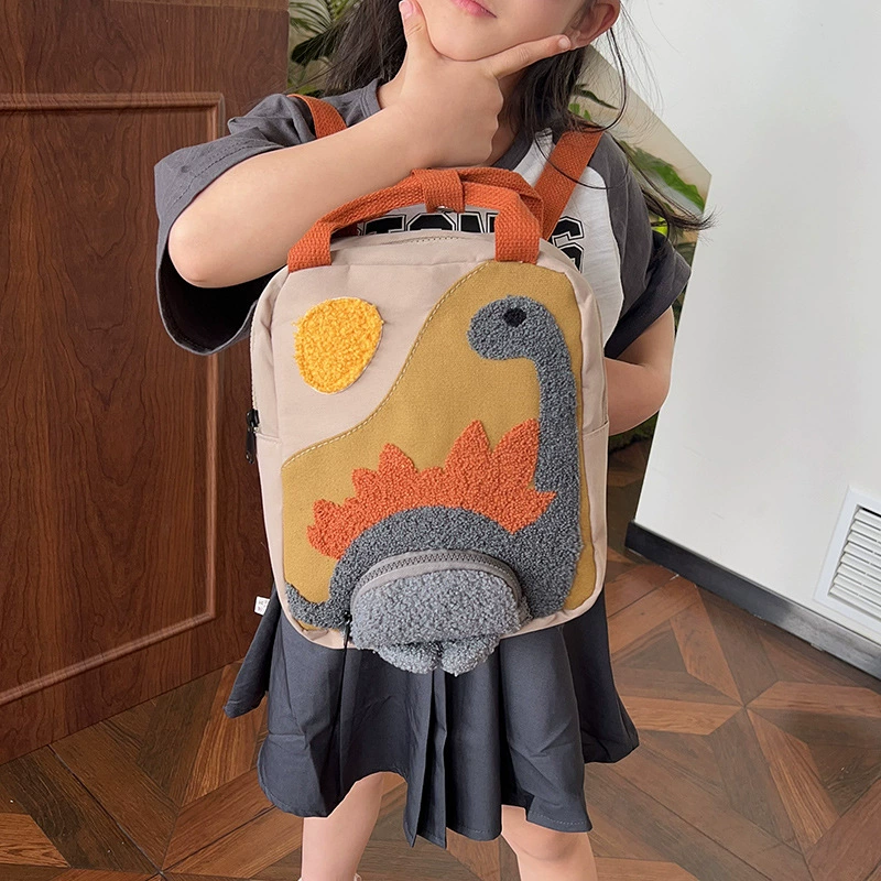  Backpack solar-powered, dinosaur for kindergarten, universal shoulder bag, cartoon small bag, new collection