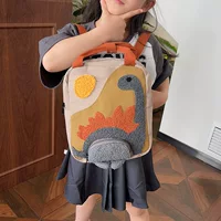  Backpack solar-powered, dinosaur for kindergarten, universal shoulder bag, cartoon small bag, new collection