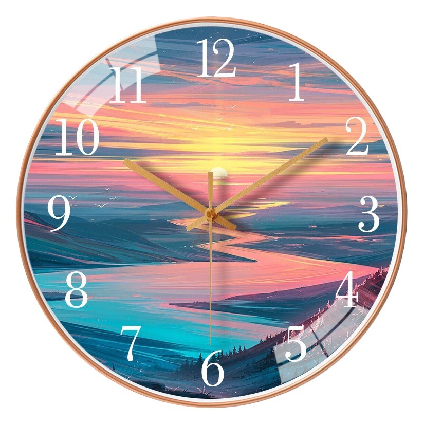 [10 pulgadas 25cm] creativo Reloj de pared sala de estar simple moderno mudo silencioso reloj de cuarzo generación reloj redondo