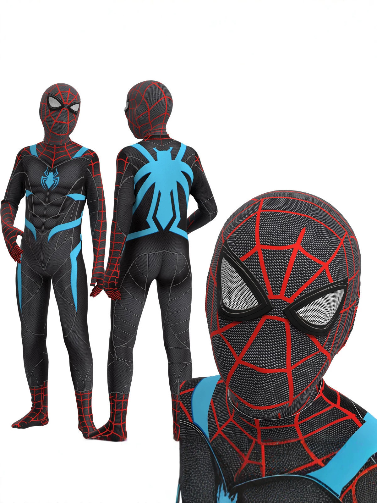 Mono de Cosplay para Niños Spider-Man 2 de Poliéster para Halloween y Fiestas image 4