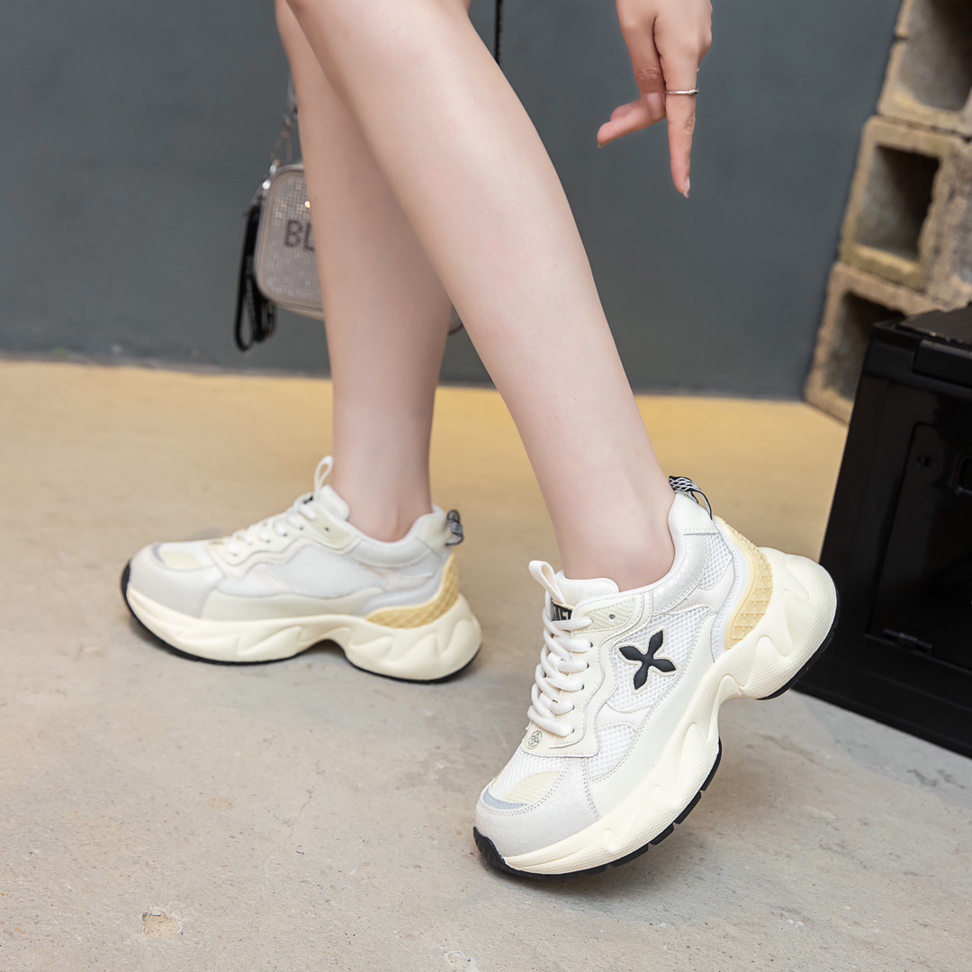 Zapatos deportivos de malla de cuero para mujer, zapatillas informales con suela gruesa, transpirables, estilo chino chic, con flores cruzadas_voghion.com