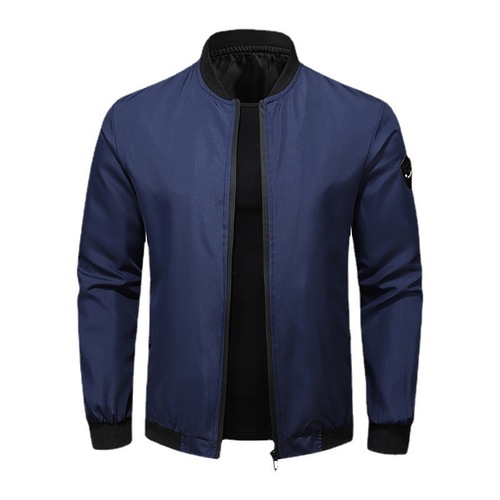 Casual Jacket for Men - Spring and Autumn Season - Solid Color Men's Outerwear