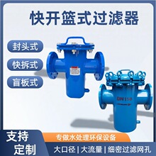 吊环快开篮式过滤器立式直通污水管道除污器直通角式提篮式过滤器