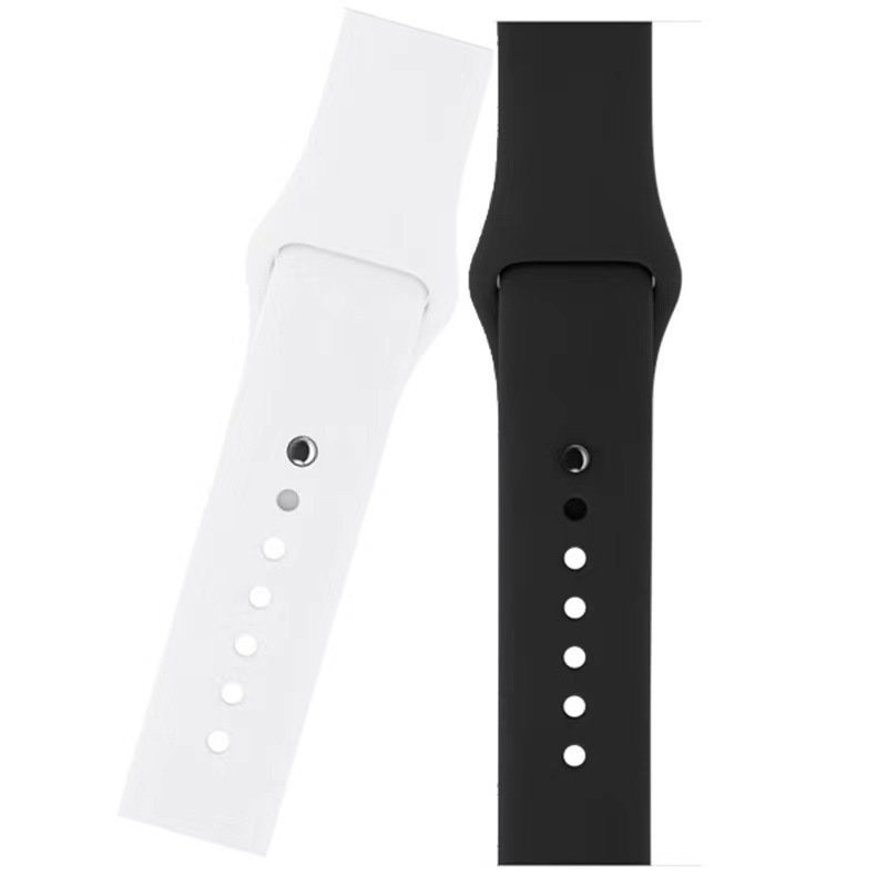 適用アップルシリカゲル時計バンドapple watch5/6/7 iwatch seアップルモノクロシリカゲル時計バンド|undefined