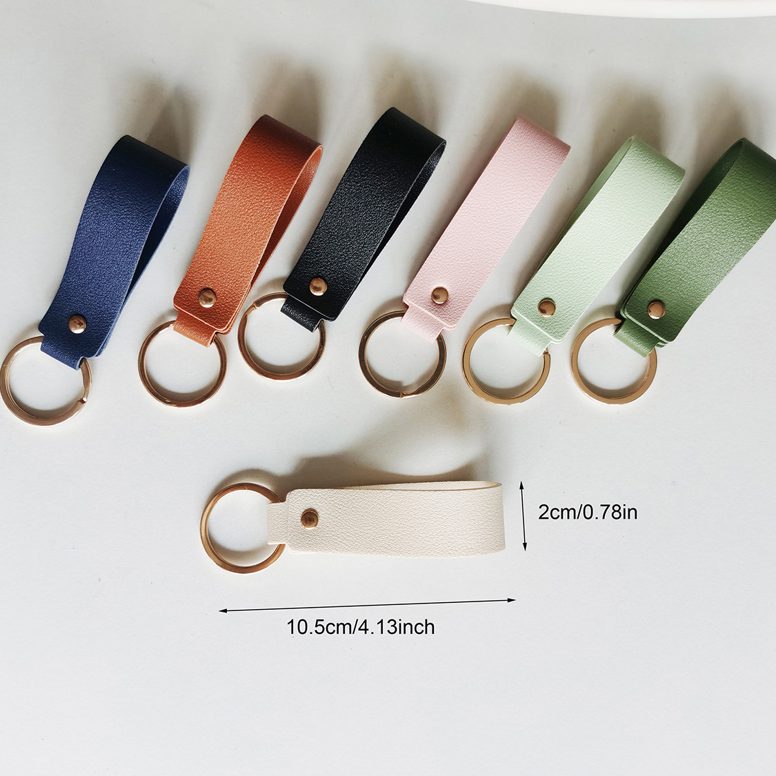 Business Keychain Creative Leather Key Pendant Bag Accessory_voghion.com