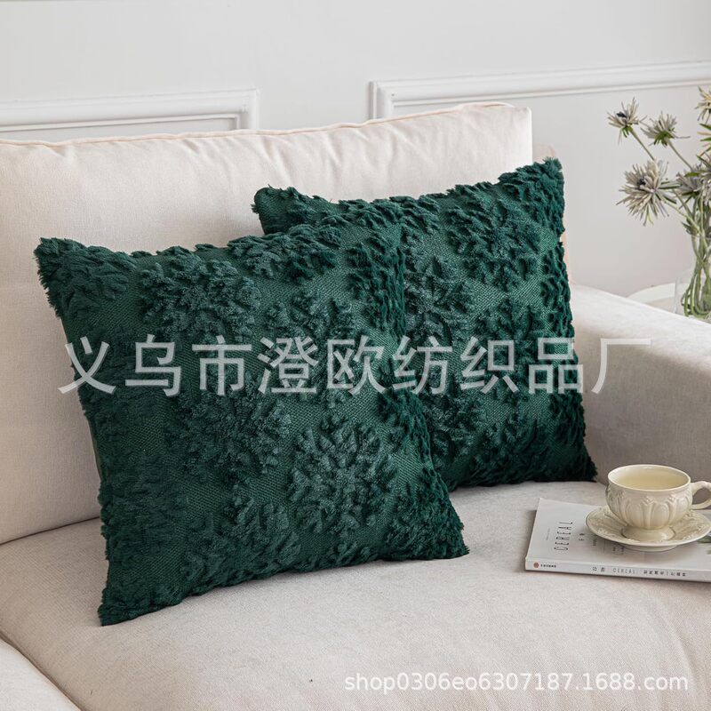 跨境抱枕套 现货圣诞树五角星沙发抱枕套圣诞节装饰节日礼物批发|undefined