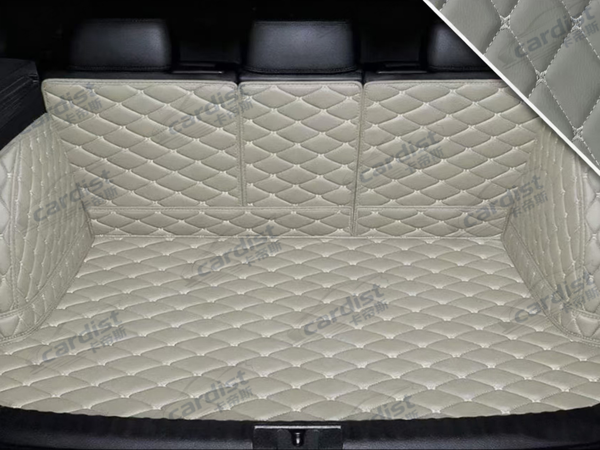Catist/High-Quality Leather Full-Cover Car Trunk Mat Cross-Border