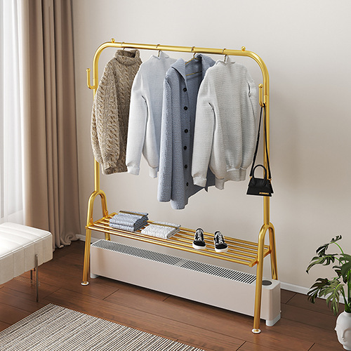 Skirt Heater Clothes Drying Rack Radiator Floor-standing Foldableing Household Drying and Baking Towel Rack Base Line Clothes Hanger