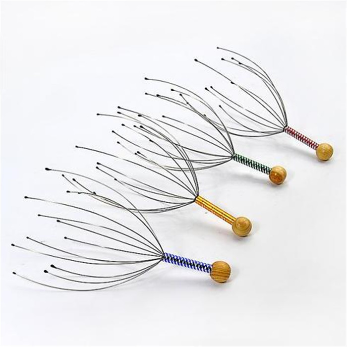 Masaje de cabeza de pez octopus, masaje de rascar la cabeza, extractor de alma, rascar la espalda, rascar el cuero cabelludo, rascar el artefacto mágico