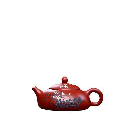 Yixing Zisha Pot Wholesale Dahongpao Ball Hole Dong Suihan Sanyou Donglao Teapot Kung Fu Tea Set One Piece Dropshipping