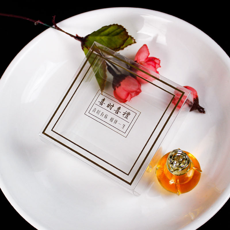 现货PET包装盒子 透明PET塑料盒礼品糖果盒礼物包装盒（8*8*4cm）