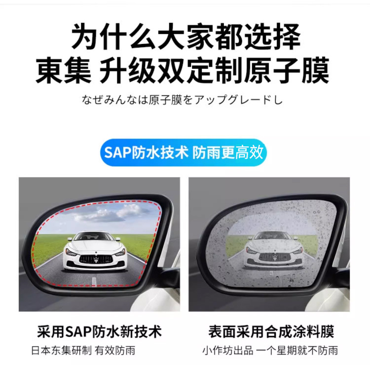 Rearview Mirror Anti-Rain Film for Audi A4L/A6L/Q3/Q5/Q7/A1/A5/A7/A8/S3