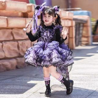 巨好看裙子女童连衣裙春秋2026新款儿童吊带生日公主裙女孩洛丽塔