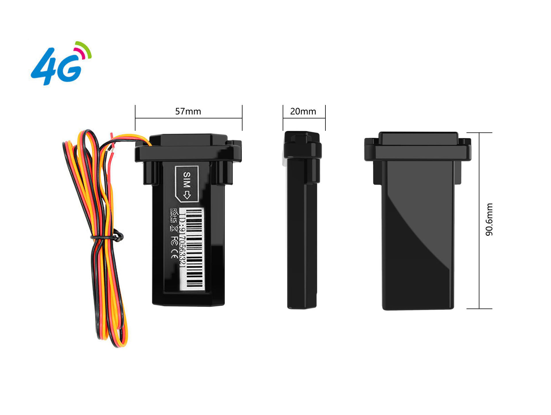 Locator car tracker 4G full network full band GPS Beidou global electric motorcycle tracking anti-theft