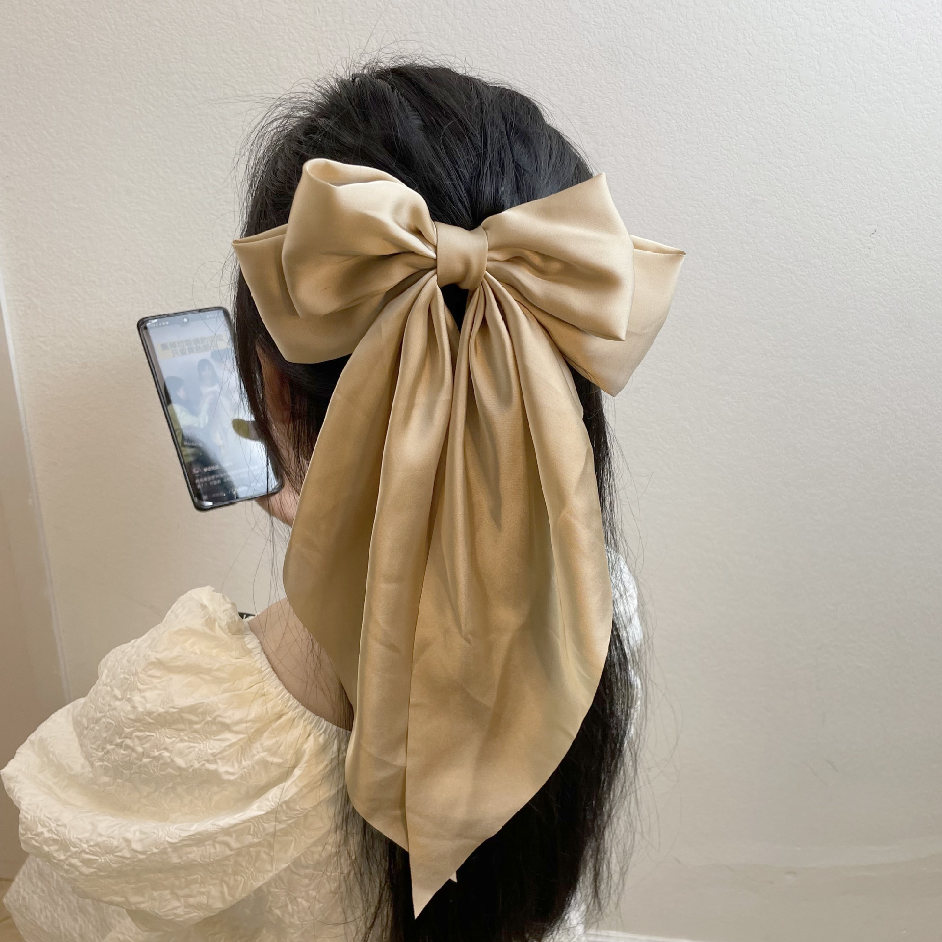 Women's Elegant Glam Bow Knot Satin Hair Clip display picture 21