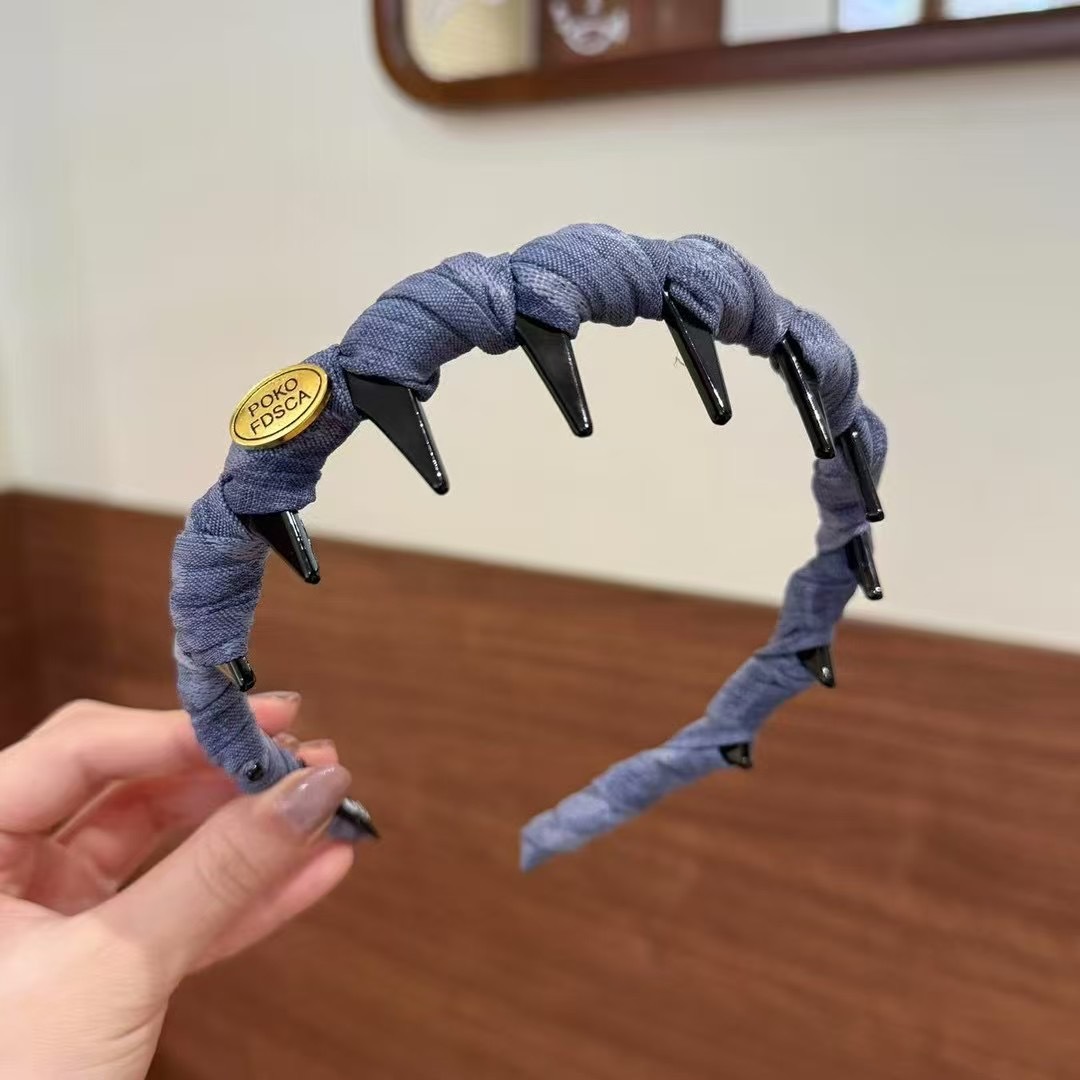 Denim - small wrap headband