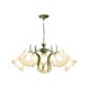 French Pastoral Living Room Lamp Chandelier Creative Internet-famous Lily-of-the-valley Flower Lamp American Cream Style Lamp Restaurant Bedroom Lamp