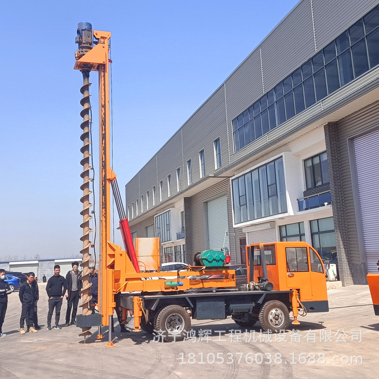 小直径长螺旋打桩机 建筑地基长螺旋打桩机 履带长螺旋打桩机厂家