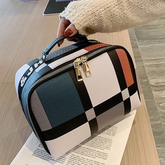 クロスボーダー化粧品バッグ、欧米風ハンドバッグ型化粧品収納バッグ、大容量ポータブル旅行用洗面用具バッグ、欧米風レトロ
