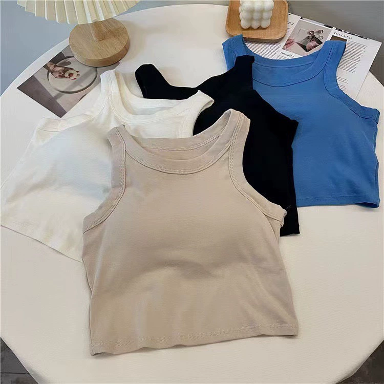 Горячая девушка строп нагрудный коврик короткий без рукавов пуповина жилет