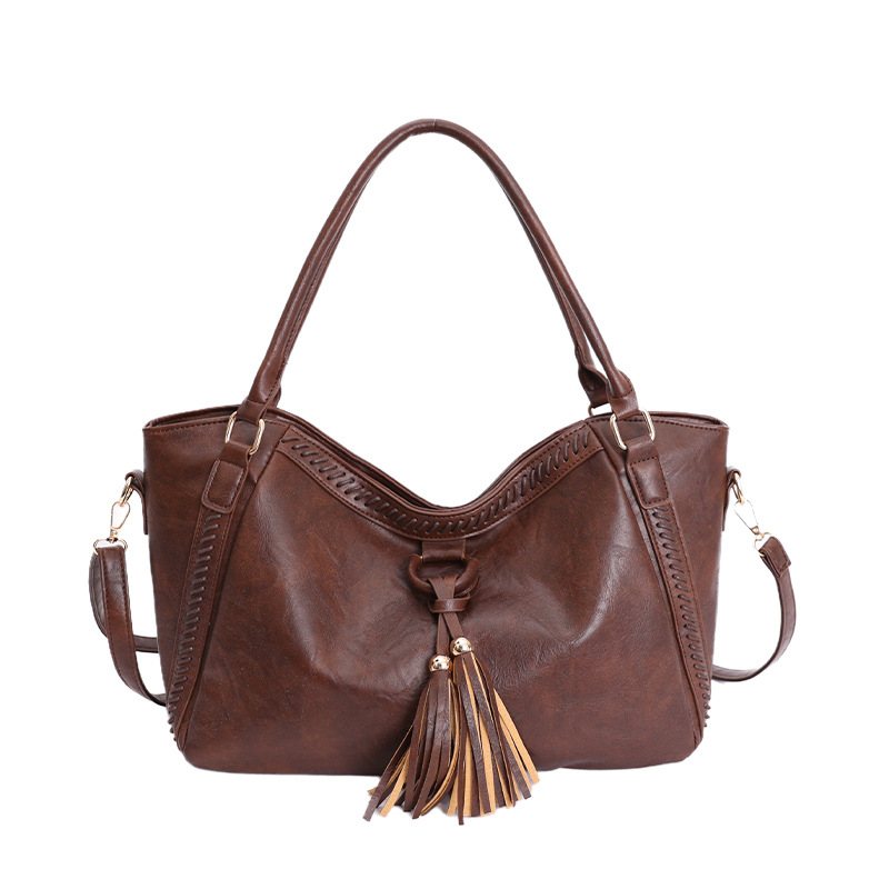 Bolsas de mujer transfronterizas de alto nivel, bolsas de borda de mano antiguas, bolsas de viaje cosidas a mano, bolsas de hombro casuales, bolsas axilales