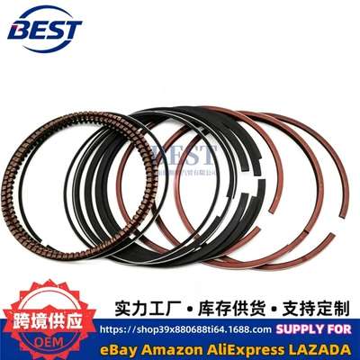 23040-38000 Piston Ring Assembly Is Suitable for Hyundai Kia Engine Ring Kit 2304038000 (Piston, piston ring, piston pin)
