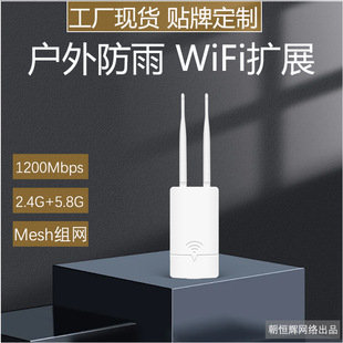 2.4G/5.8G 1200M户外双频无线AP 支持Mesh无线组网户外监控WIFI-阿里巴巴