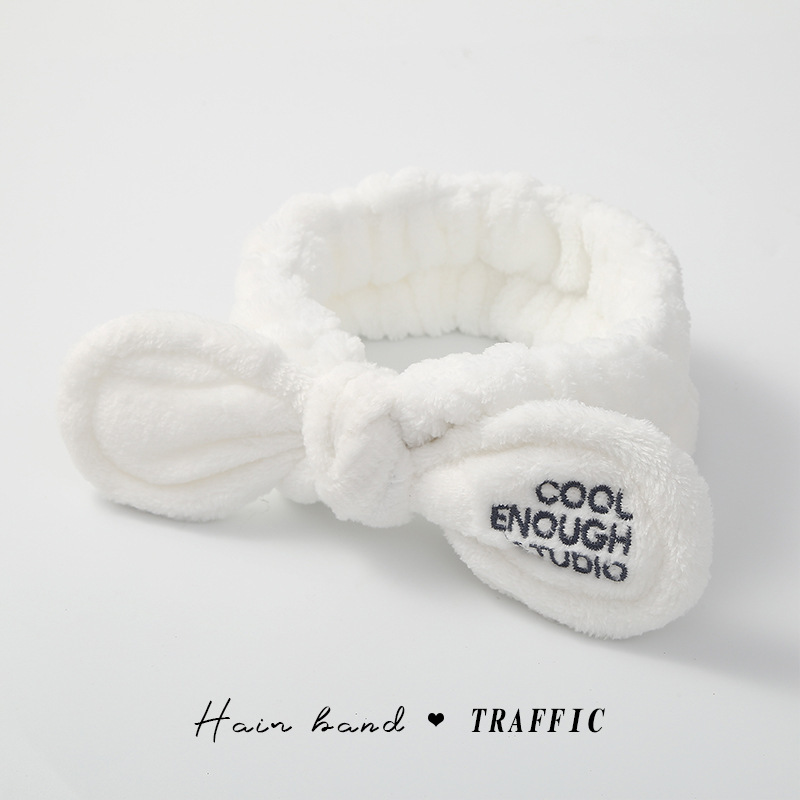 Diadema de felpa de dibujos animados 2025, antideslizante, para maquillaje o spa, estilo lindo