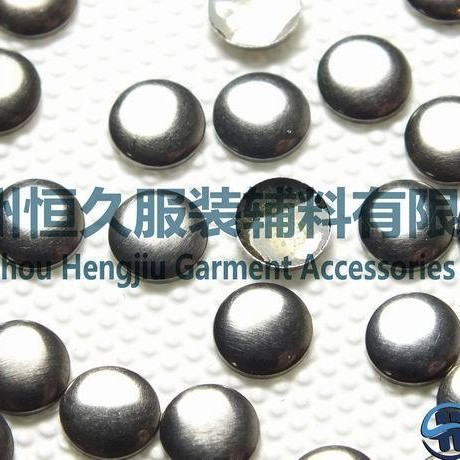 厂家批发/枪色矿灰色铜烫片/优质胶底环保铜烫片/5mm圆形铜烫片