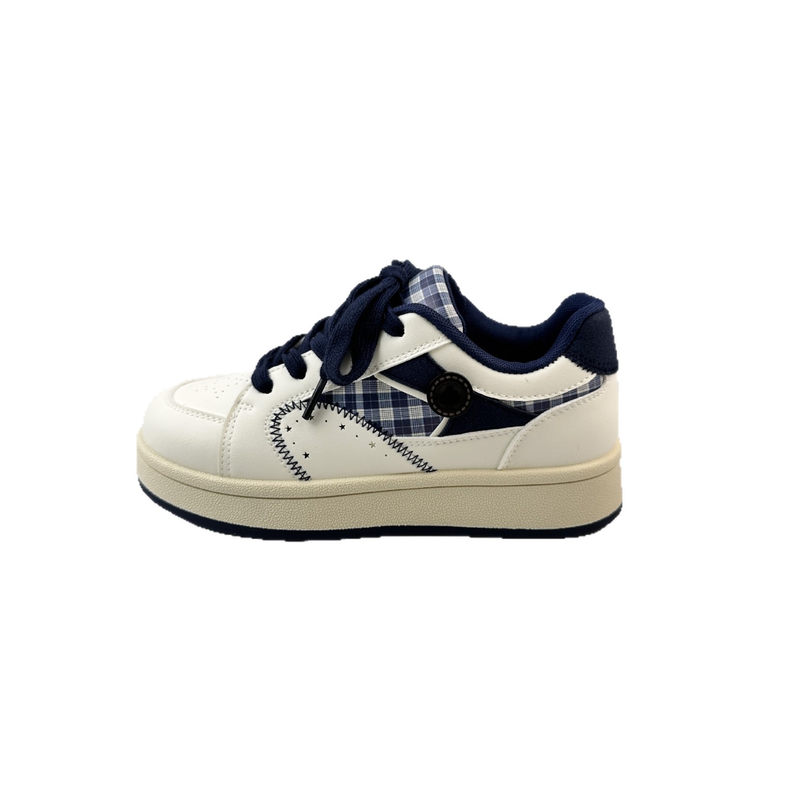 Yuanbo coreano zapatos de tablero de dopamina con suela gruesa zapatos blancos para mujeres 2025 nuevos zapatos de pan de nicho universal