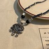 Protective amulet, retro small necklace, design universal chain for key bag , Chinese style