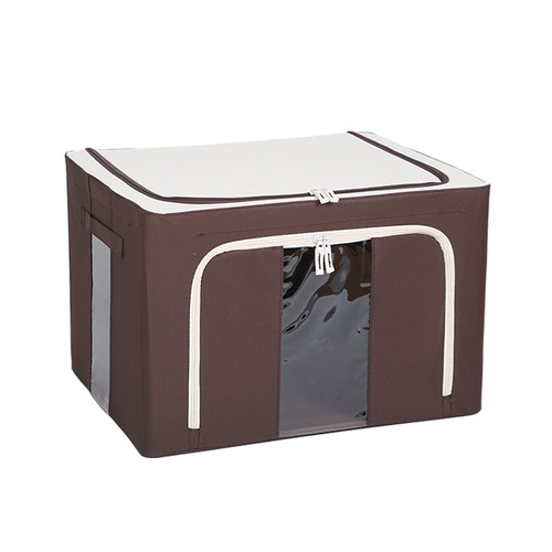Paisilong Organizer Eco-Friendly Storage Box Waterproof Oxford Cloth Four Steel Frame Clothing and Blanket Quilt Storage Box