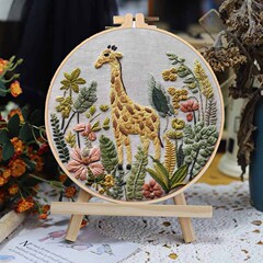 クロスボーダー手刺繍DIY素材パック、ヨーロピアンスタイルのフリーハンド刺繍キット、DIYホームデコレーション、クリエイティブな手刺繍キット