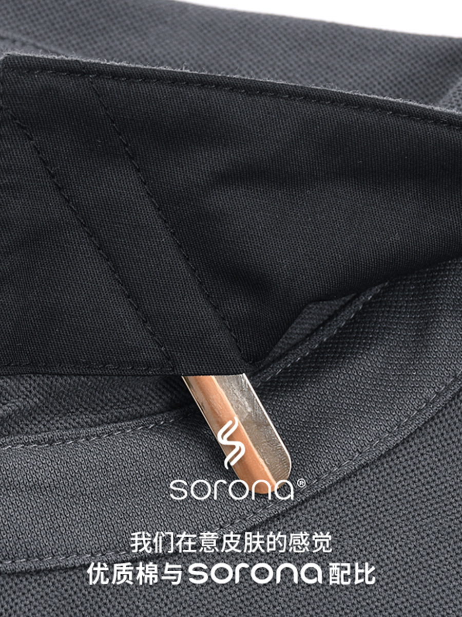 ハイエンドライトラグジュアリーデュポンソロナラペルメンズ無地シンプルカジュアル半袖Tシャツポロシャツ